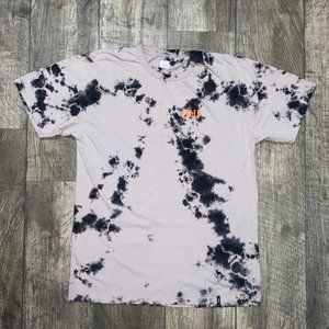 HUF Shirt Tie Dye H Logo on Back Size Large